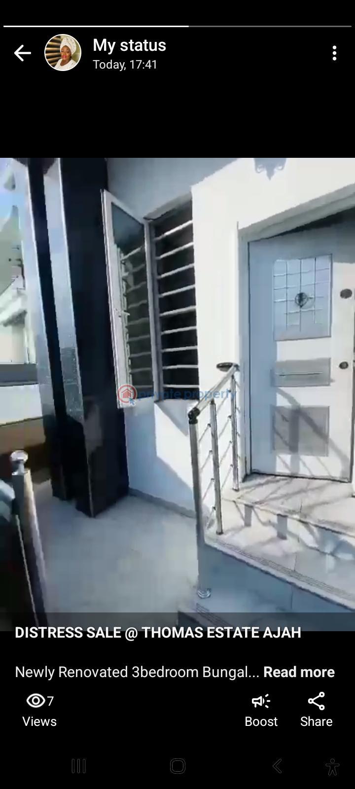 3 bedroom Semi detached Bungalow For Sale Thomas Estate Ajah Lagos - 1