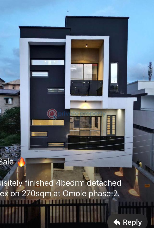4 bedroom Detached Duplex For Sale Omole Phase 2 Ojodu Lagos