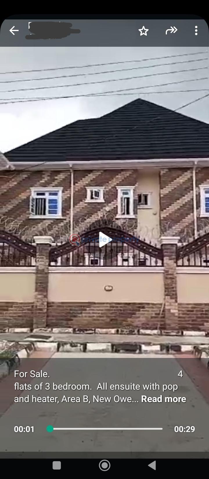 For sale 3 bedroom House Area B New Owerri Owerri Imo (PID 6PBQKU