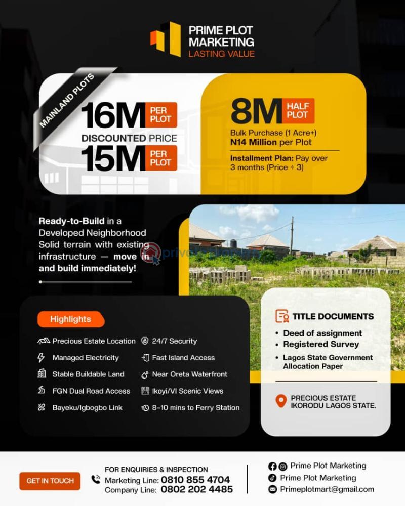 Land For Sale Ikorodu Lagos