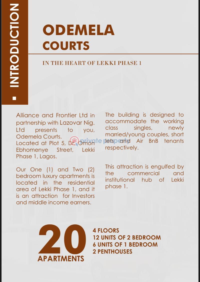 2 bedroom Block Of Flats For Sale Dr. Omon Ebhomenye Lekki Phase 1 Lagos - 1