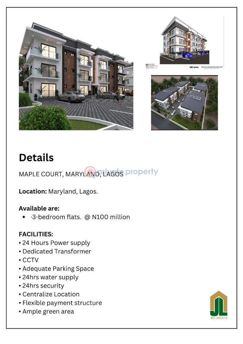 3 bedroom House For Sale Maple Court, Onigbongbo Mende Maryland Lagos - 6