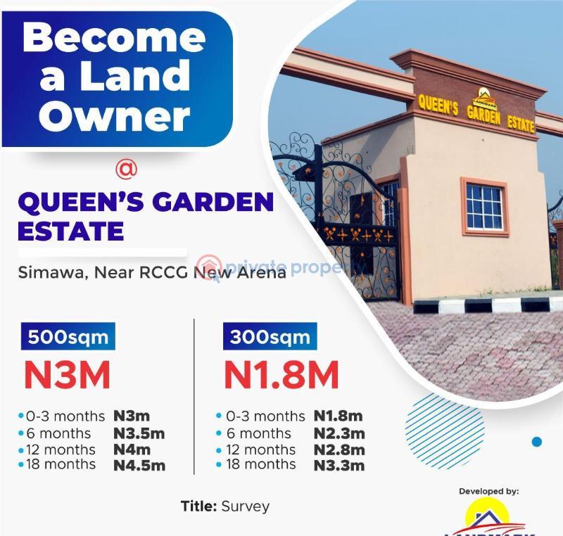 For sale Land Located Opposite The New Redeem Church Auditorium,simawa