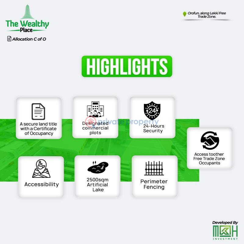 Land For Sale The Wealthy Place Estate Ibeju-Lekki Lagos - 3