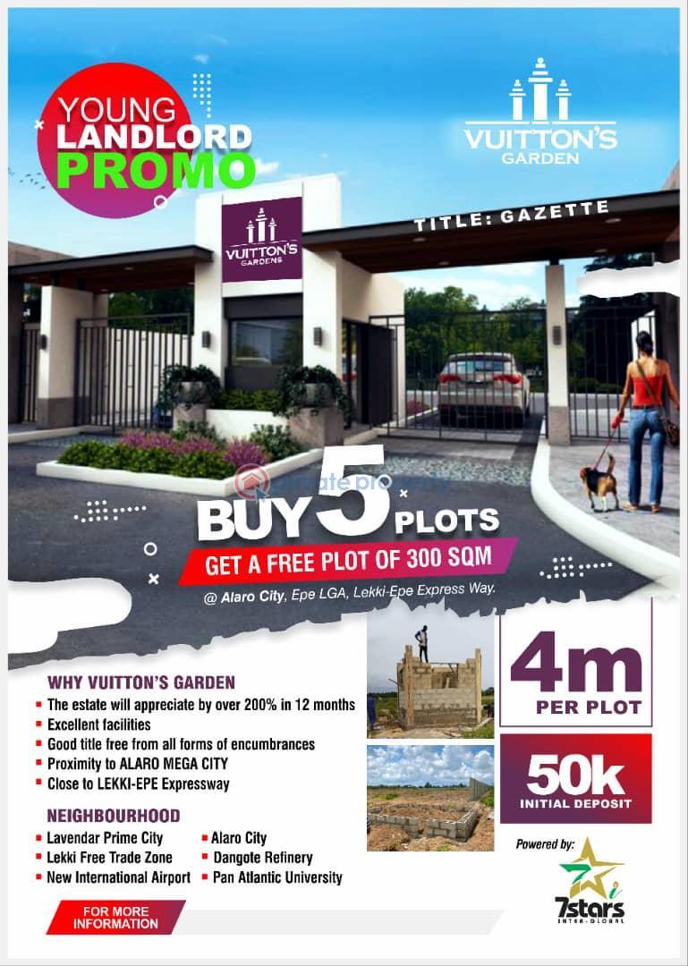 For sale Land Alaro City, Lekki Expressway Epe Lagos (PID 7PACFN) Private Property