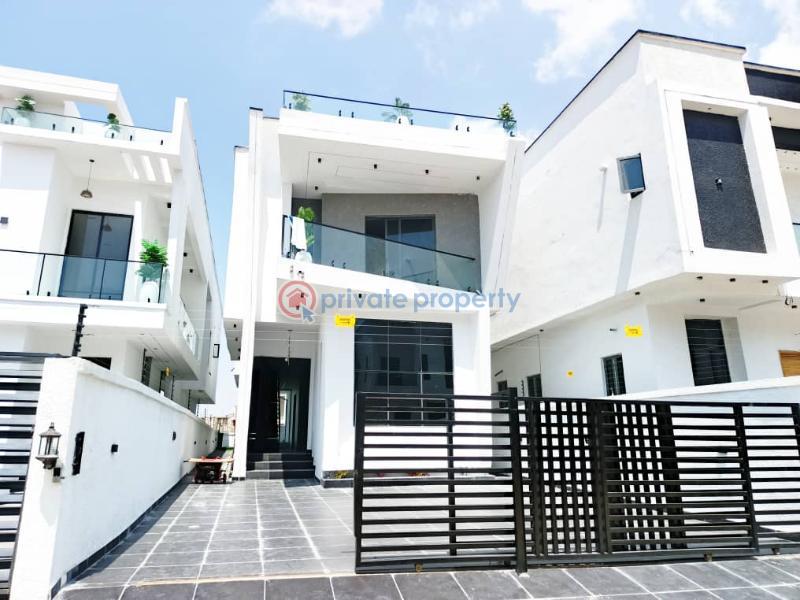 Spacious 5 bedroom fully detached duplex +bq - 1 5 bedroom Detached Duplex For Sale Ajah Lekki , Lagos Lekki Gardens Estate Ajah Lagos - 1