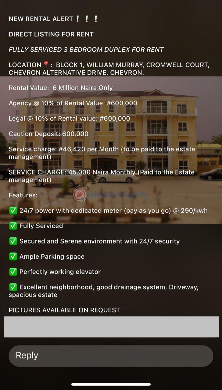 3 bedroom Block Of Flats For Rent Chevron Drive Lekki Lagos - 6