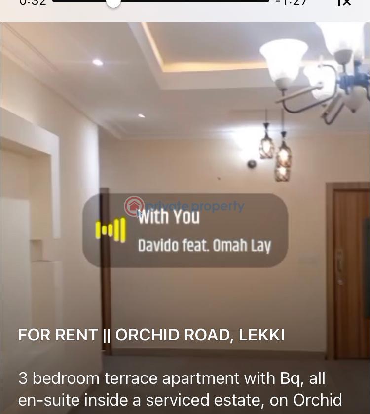 Lovely 3 bedroom terrace - 1 3 bedroom Terraced Duplex For Rent Orchid Road Lekki Lekki Lagos - 1