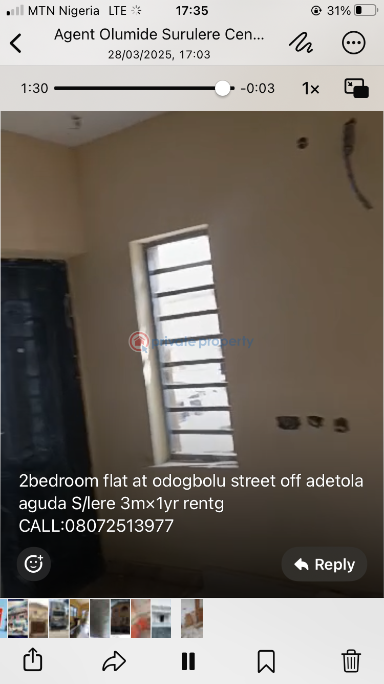 Executive  2 bedroom flat - 5 2 bedroom House For Rent Surulere Lagos - 5