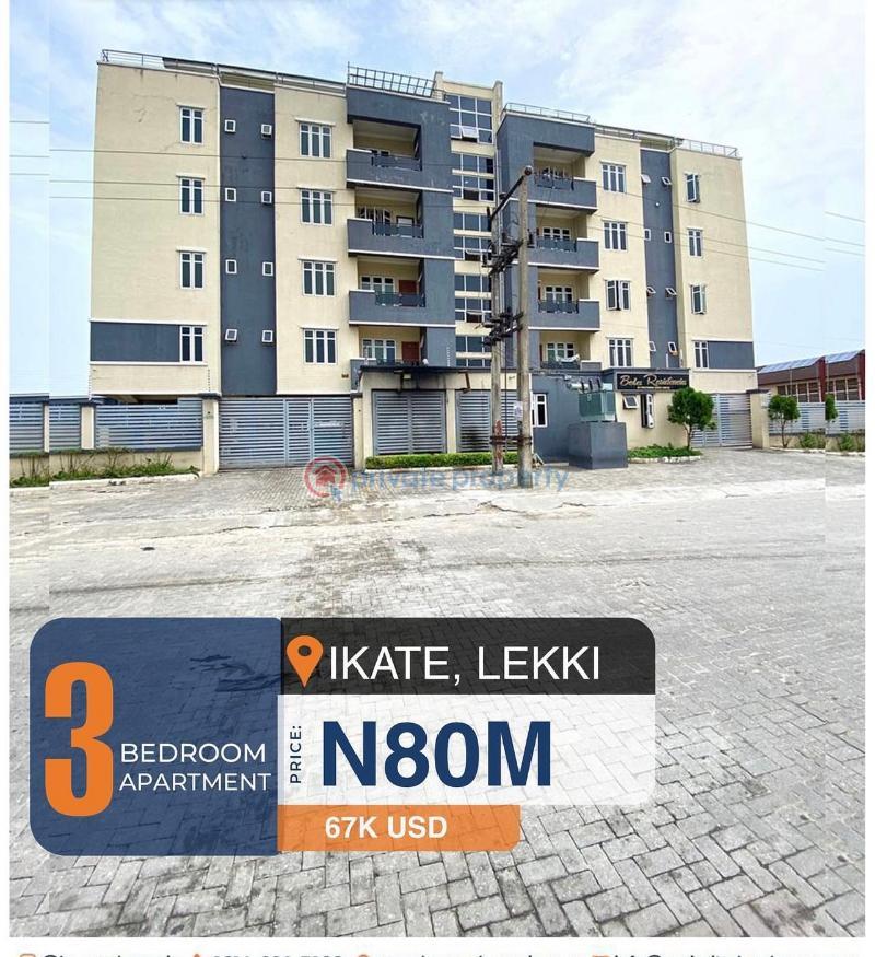 3 bedroom Flat & Apartment For Sale Spa Road Chisco Bustop Lekki Lagos - 1