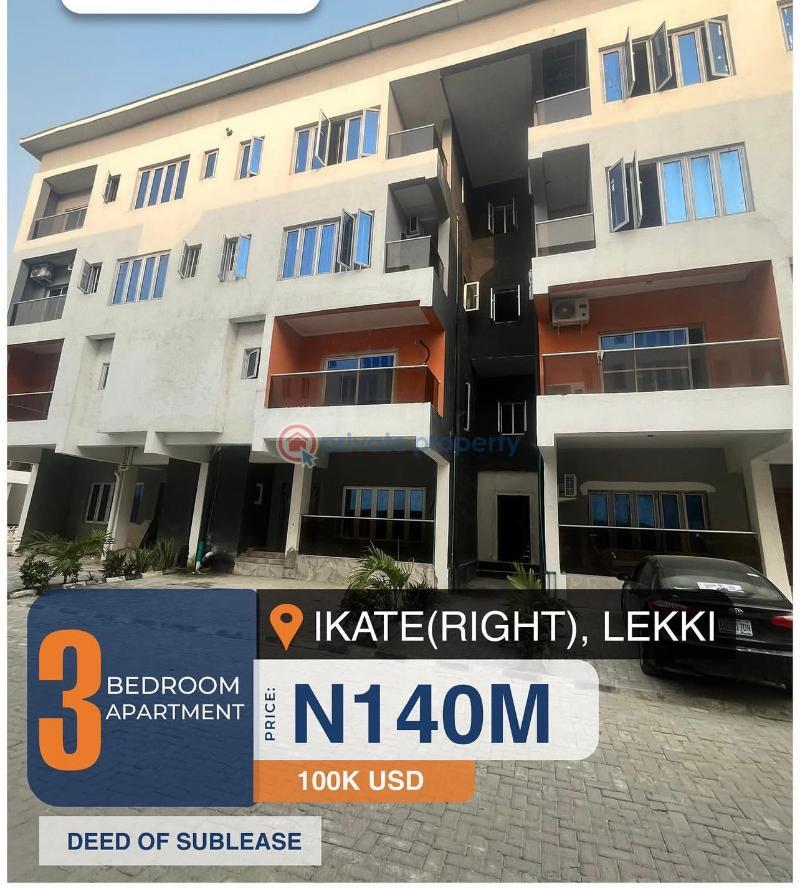 3 bedroom Flat & Apartment For Sale Ikate Lekki Lagos Lekki Lagos - 0