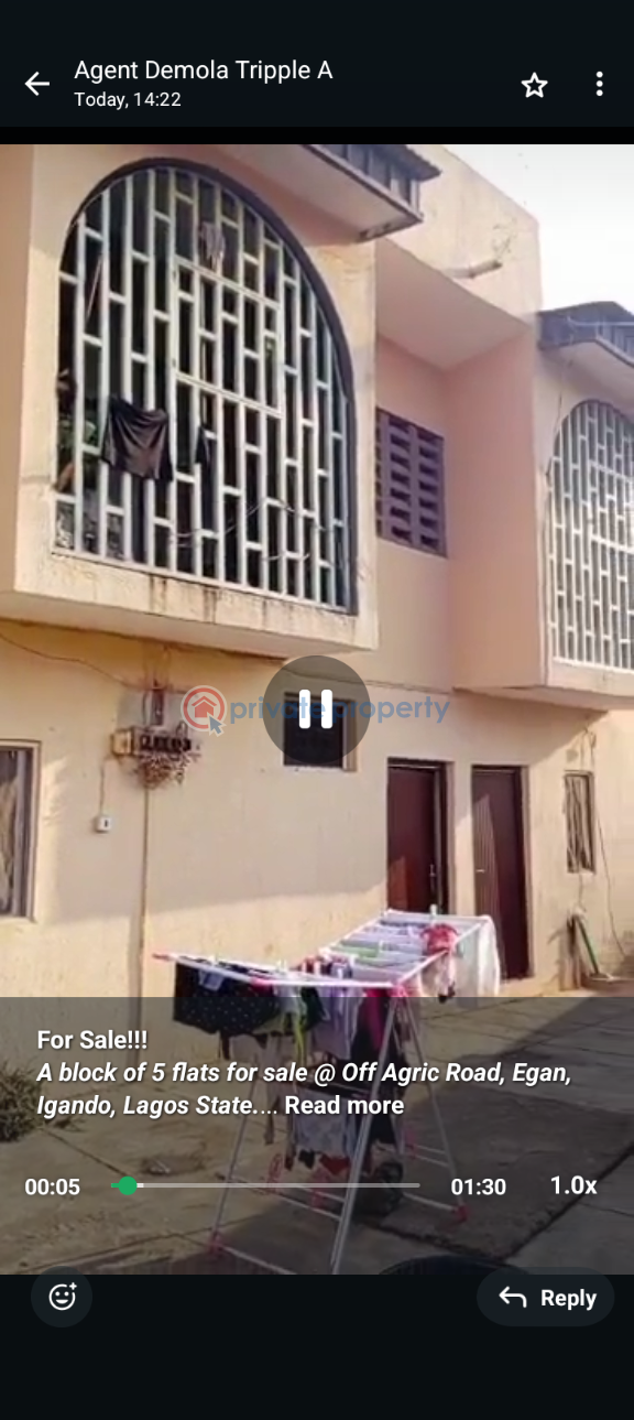 Block Of Flats For Sale Egan Ikotun/Igando Lagos - 1
