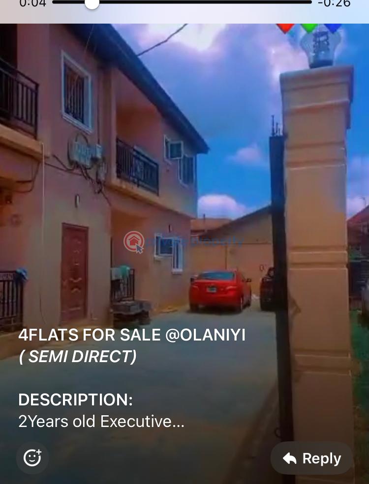 3 bedroom Block Of Flats For Sale New Oko Oba Road Abule Egba Abule Egba Lagos - 1