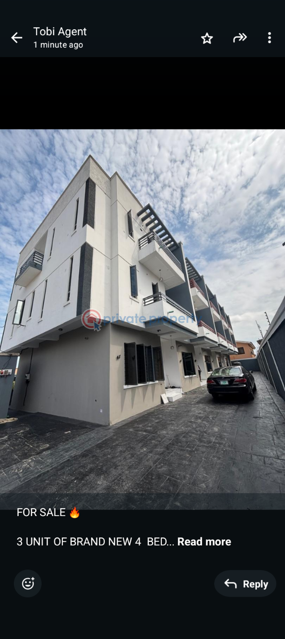 4 bedroom Terraced Duplex For Sale Olowora Ojodu Lagos - 1