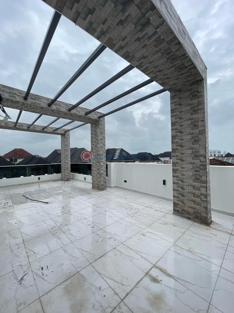 For sale: exquisitely finished 5 bedroom fully detached duplex with bq & open roof top terrace - 7 5 bedroom Detached Duplex For Sale Chevron Lekki Lagos - 7
