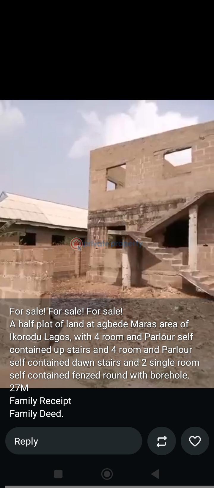 Flat & Apartment For Sale Agbede Ikorodu Ikorodu Lagos - 0
