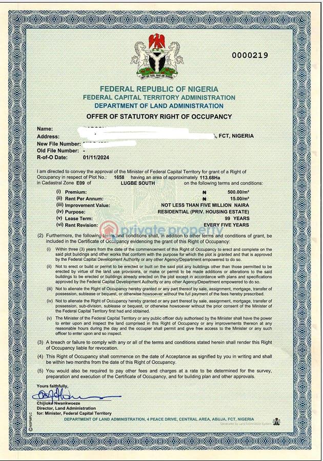 Residential Land For Sale Lugbe South Lugbe Abuja Phase 4 