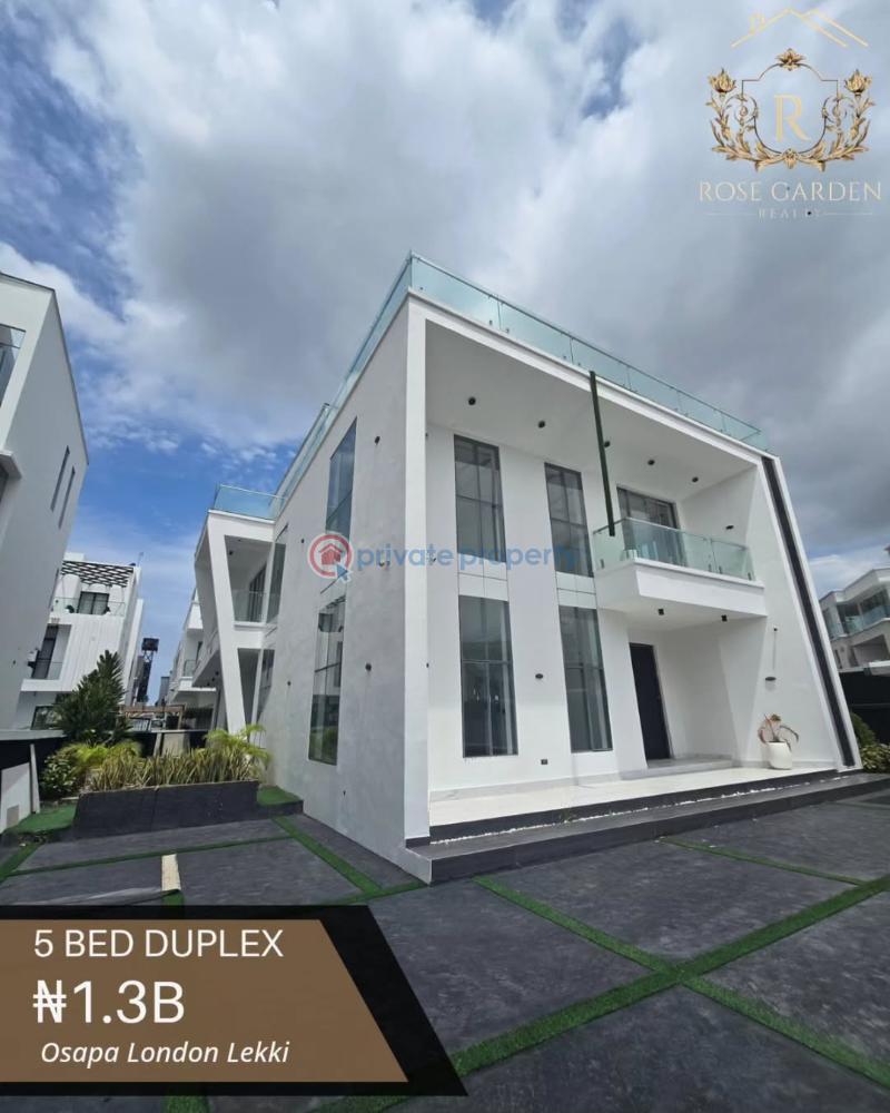 5 bedroom Duplex For Sale A Private Estate In Osapa London Osapa London Lekki Lagos - 0