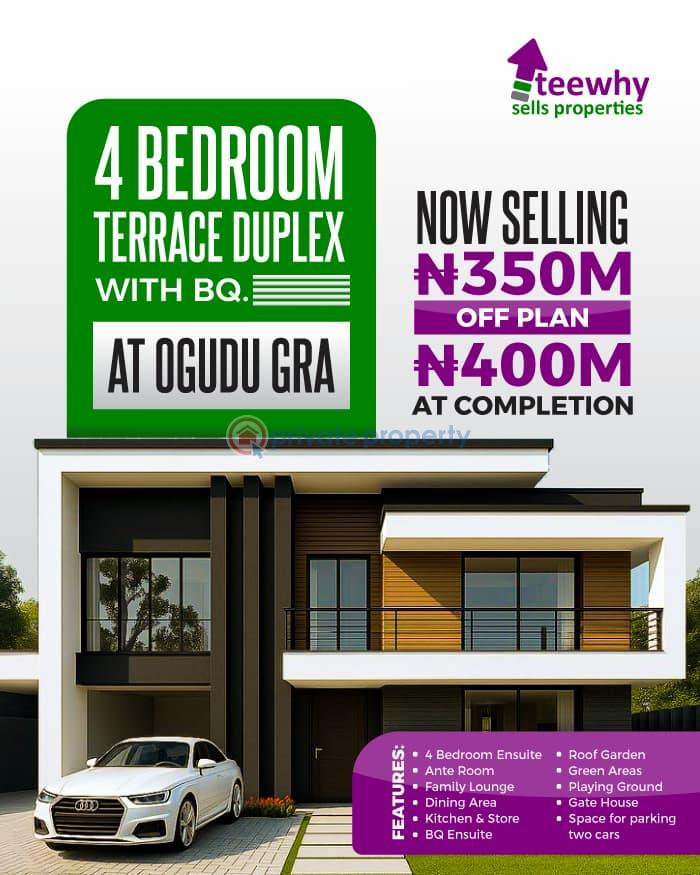 4 bedroom Terraced Duplex For Sale Ogudu GRA Lagos - 3