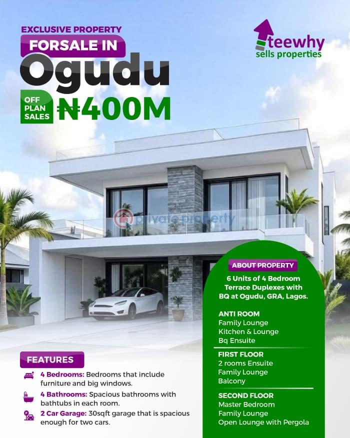 4 bedroom Terraced Duplex For Sale Ogudu GRA Lagos - 2