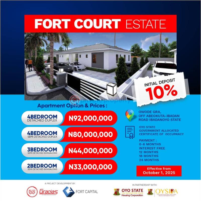 4 bedroom Detached Duplex For Sale Apata Ibadan Oyo