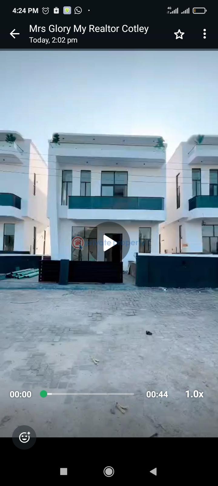 4 bedroom Detached Duplex For Sale Walton Estate Beside Landway Black Office Sangotedo Ajah Lagos - 1