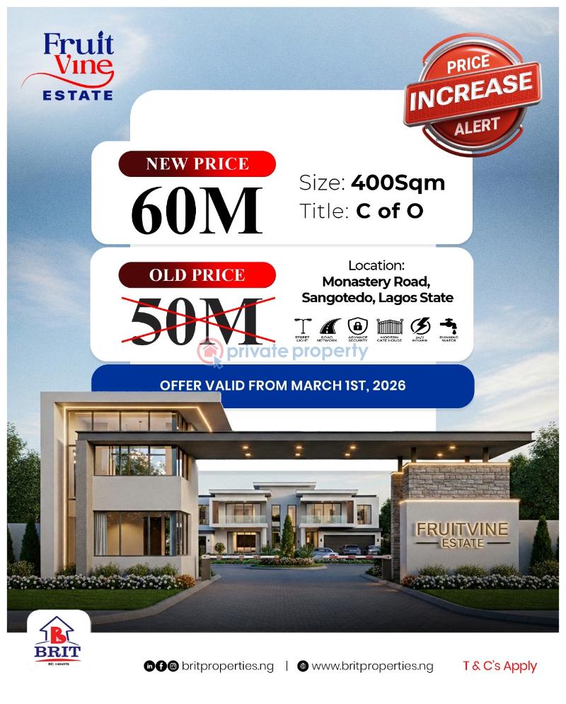 Residential Land For Sale Monastery Roa Sangotedo, Lagos Monastery Road Sangotedo Lagos - 5