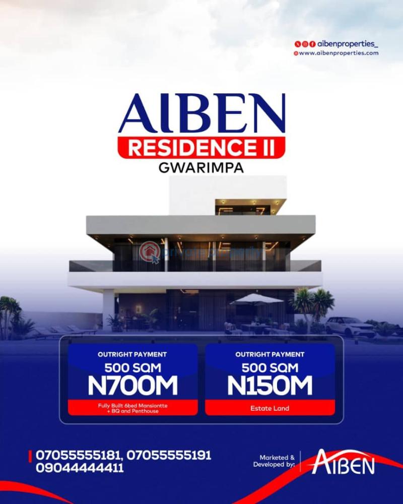 6 bedroom Maisonette For Sale Residence 2 Gwarimpa Abuja Phase 3 