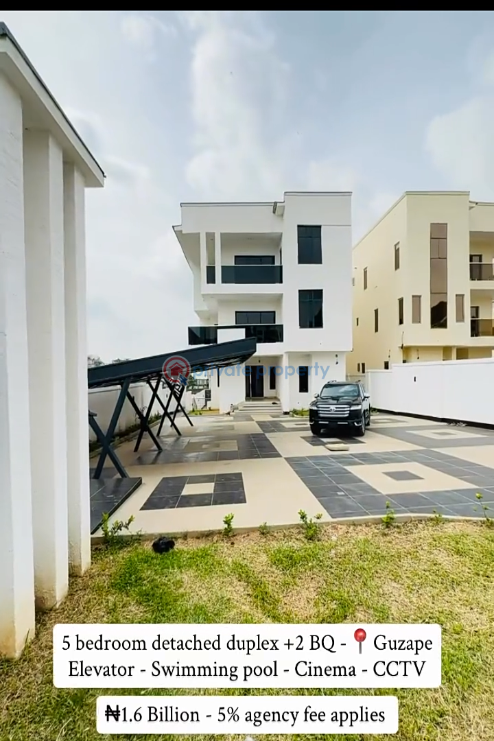 5 bedroom Detached Duplex For Sale Guzape Abuja Phase 1  - 8
