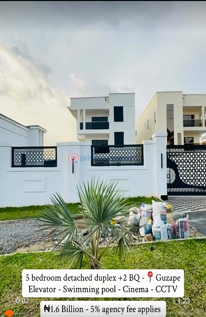 5 bedroom Detached Duplex For Sale Guzape Abuja Phase 1  - 3
