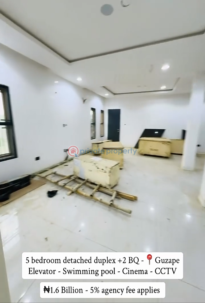 5 bedroom Detached Duplex For Sale Guzape Abuja Phase 1  - 5