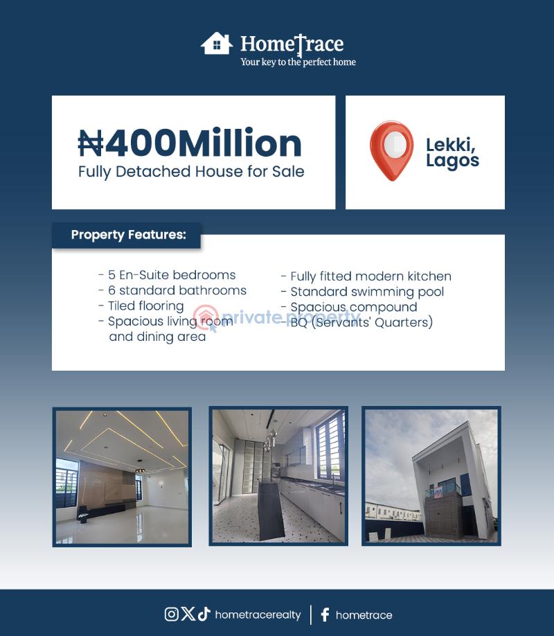 5 bedroom Detached Duplex For Sale Lekki Lagos - 1