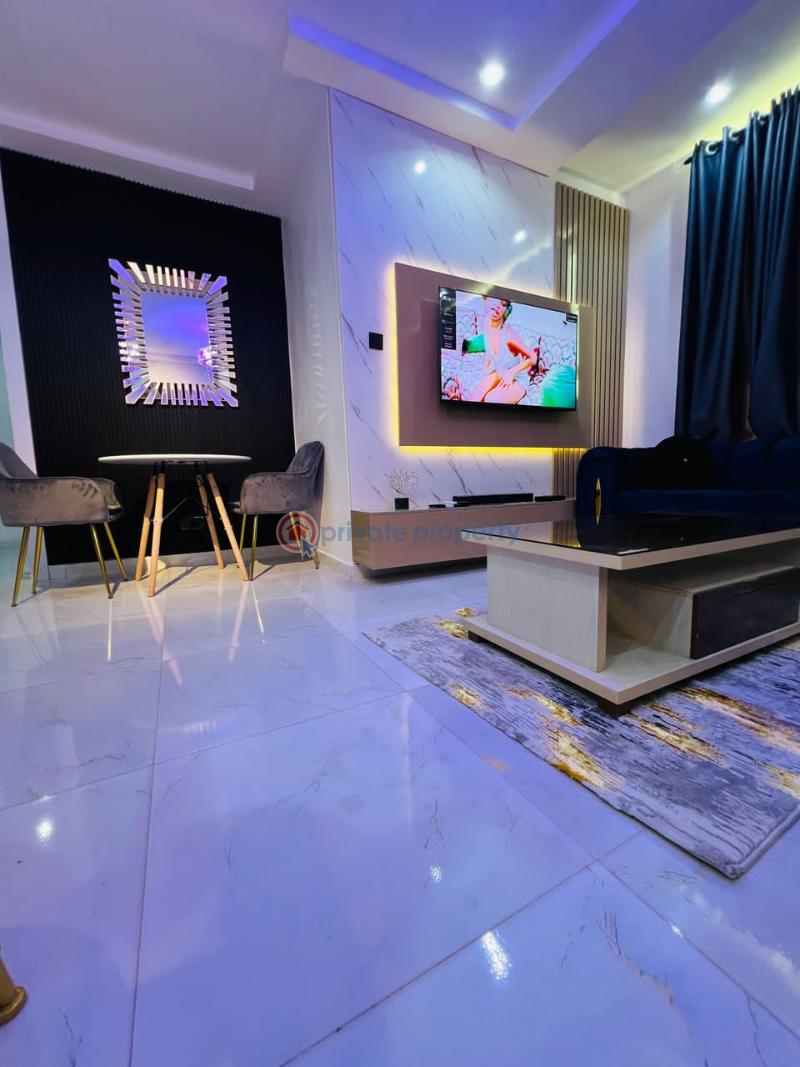 Fully furnished and service 2 bedroom flat with washing machine, fridge, inverter - 1 2 bedroom Block Of Flats For Rent Cyber Ville Estate Ikate Lekki Lekki Phase 1 Lagos - 1