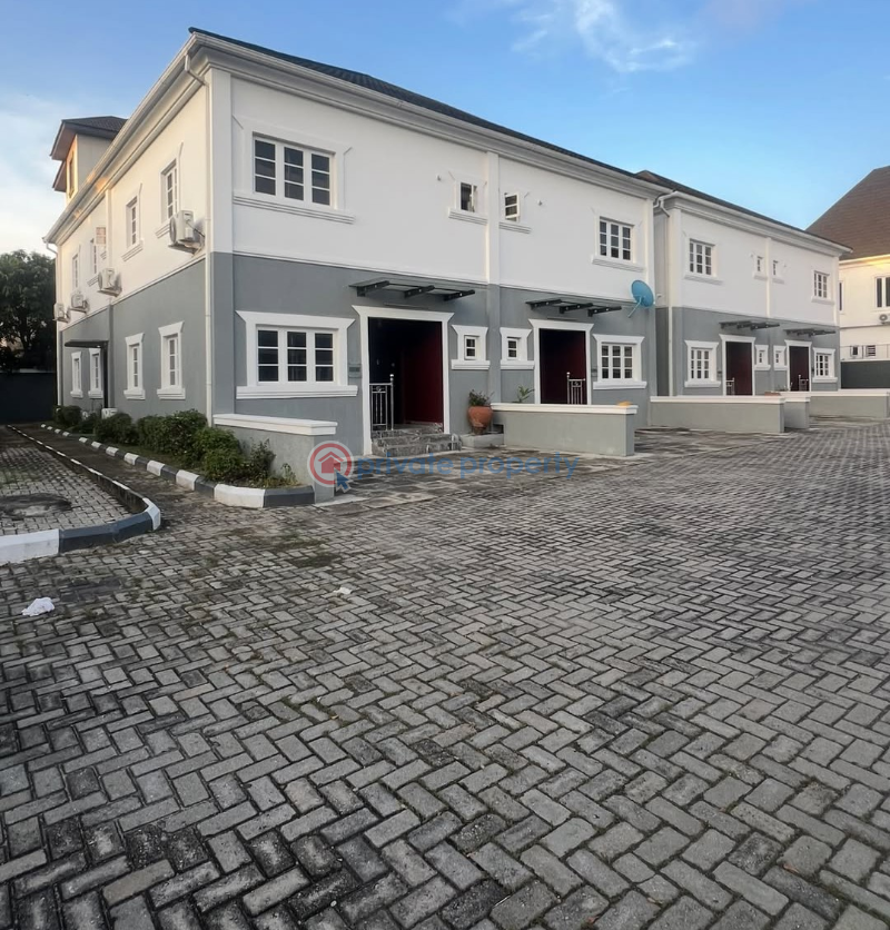 Fully service 4bedroom terrace duplex at 2nd toll gate chevron - 0 4 bedroom Terrace For Rent Oral Estate Lekki Lagos - 0