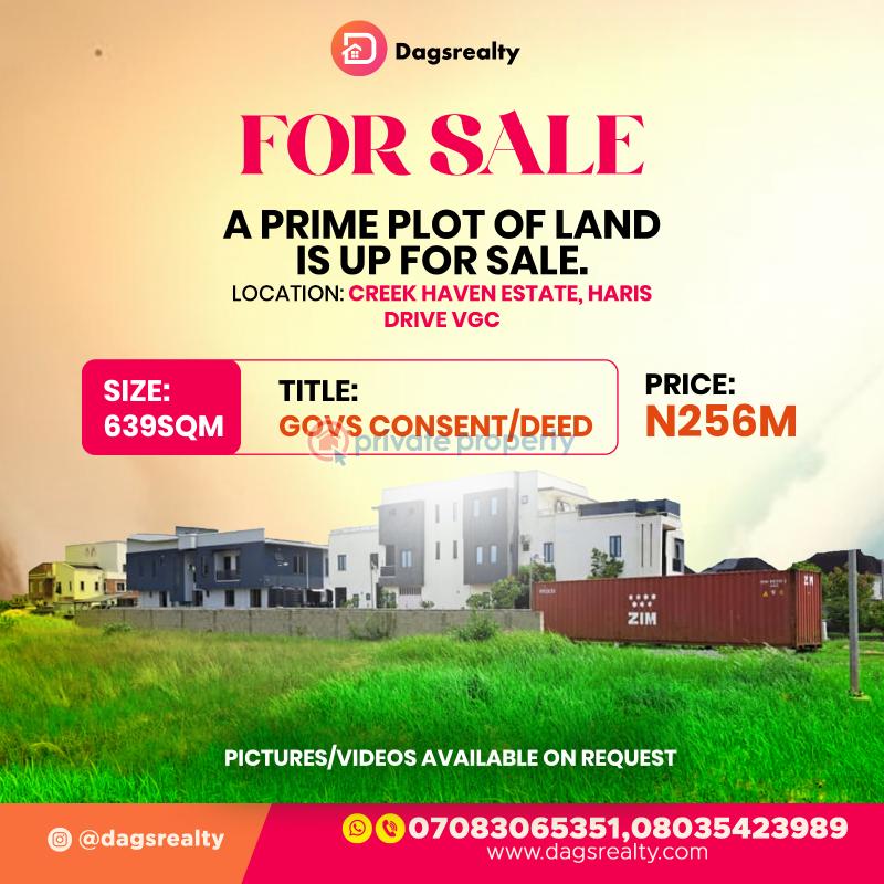 Residential Land For Sale Creek Haven Estate, Harris Drive Victoria Garden City Lekki Lagos - 0