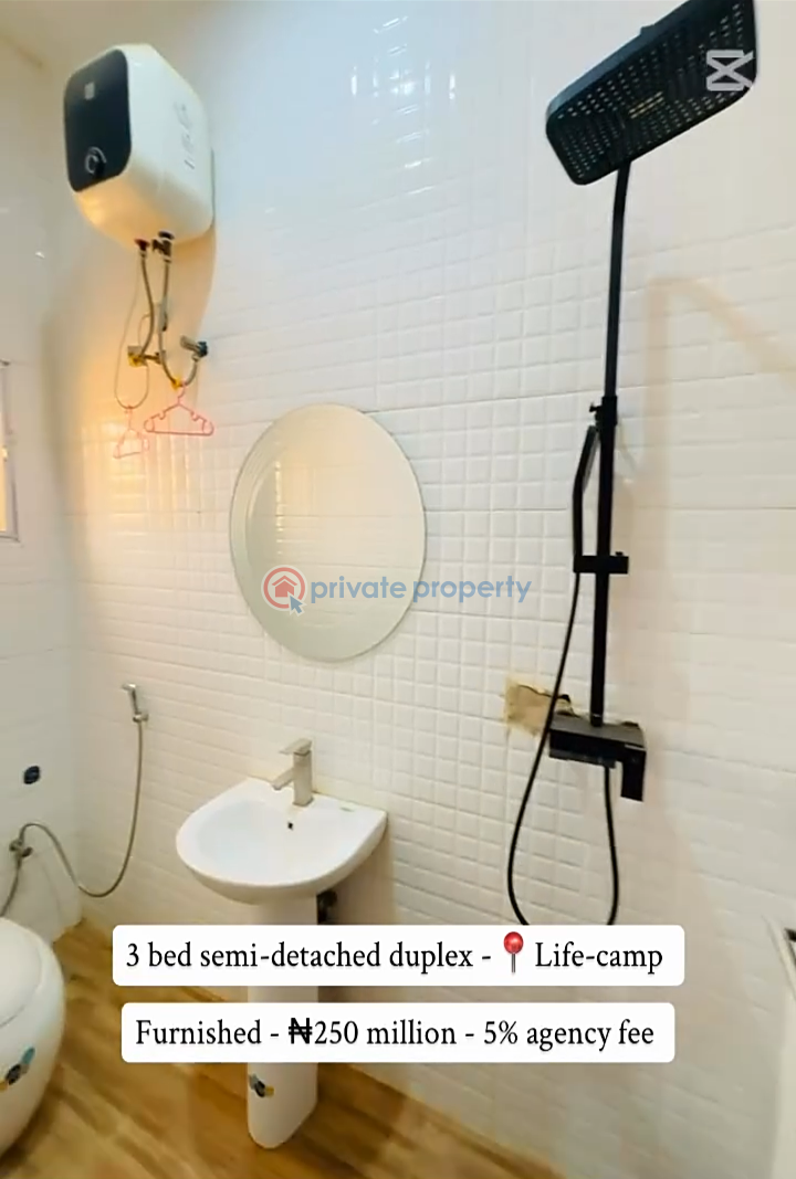 3 bedroom Semi detached Duplex For Sale Life Camp Abuja Phase 3  - 4