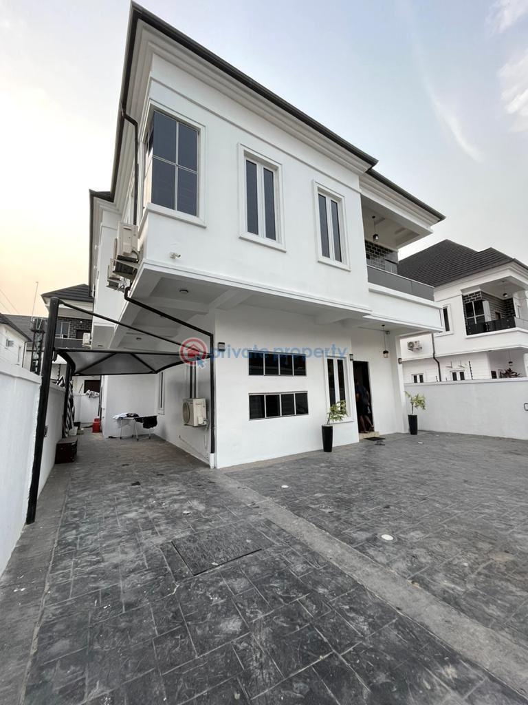 Furnished detached 5 bedroom with bq and security house for sale - 0 5 bedroom House For Sale Osapa London Osapa Lekki Lagos - 0