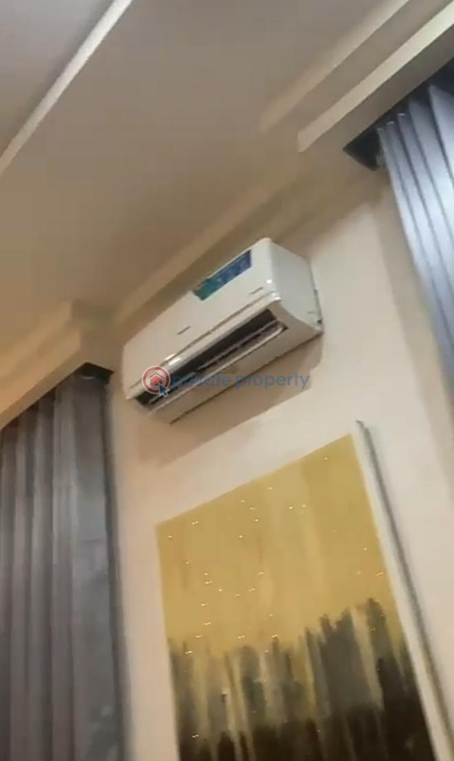 Furnished downstairs bedroom inside a furnished shared apartment - 5 1 bedroom Self Contain For Rent Ikota Villa Estate Ikota Lekki Lagos - 5