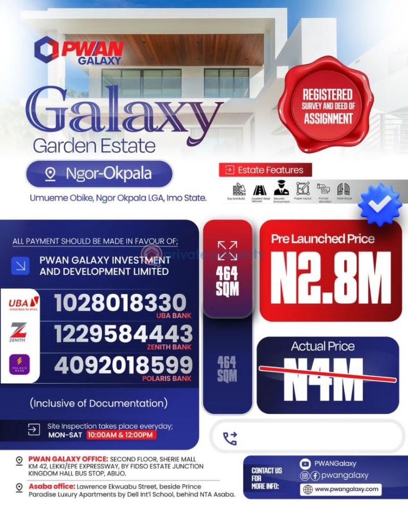 Mixed use Land For Sale Ngor-Okpala Imo