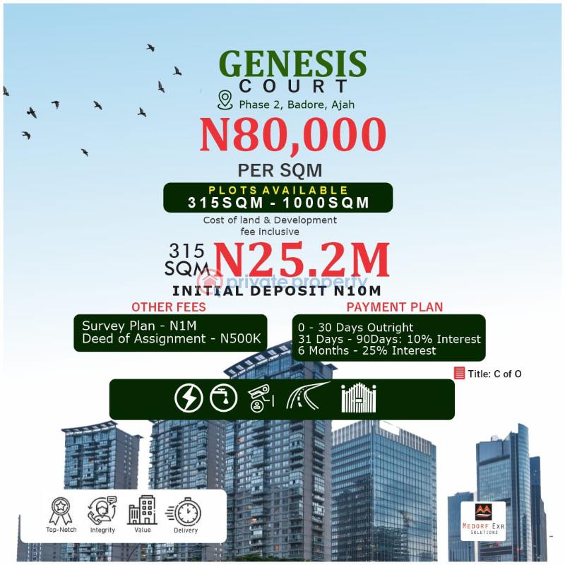 Land For Sale Off Ogombo Road Abraham Adesanya Ajah Lagos