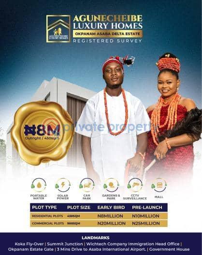 Mixed use Land For Sale Agunecheibe Luxury Home Located At Okpanam Road Asaba Delta