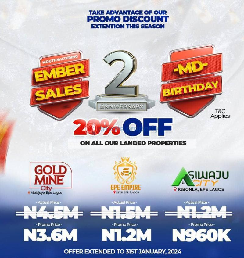 For sale Mixed use Land Gold Mine Estate With Good Road Network