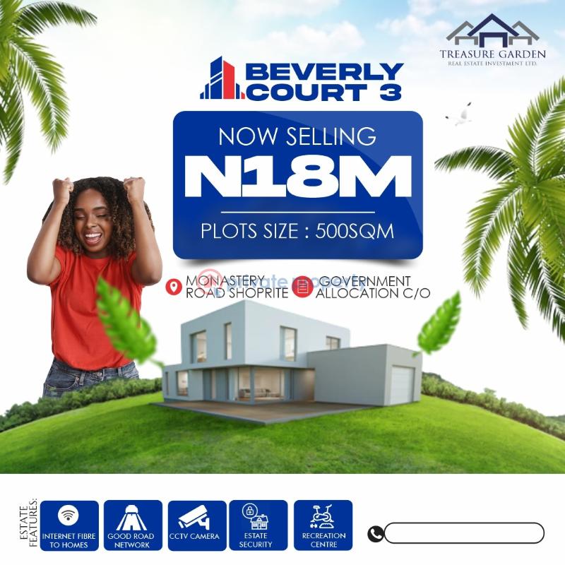 For sale Land Beverly Court Phase 3 Behind Shoprite Monastery Road