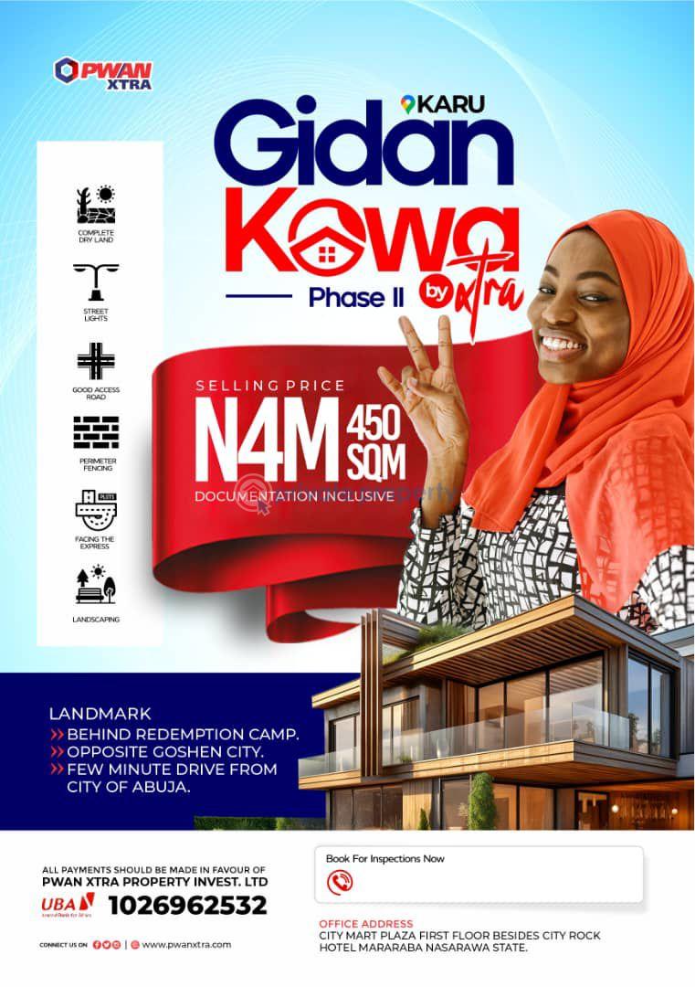 Residential Land For Sale Gidan Kowa Estate, Karu, Abuja Kaura Abuja Phase 2 