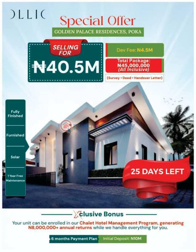 2 bedroom Semi detached Bungalow For Sale Poka Epe Lagos - 1