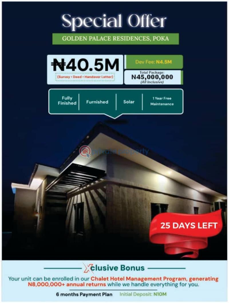 2 bedroom Semi detached Bungalow For Sale Poka Epe Lagos - 0