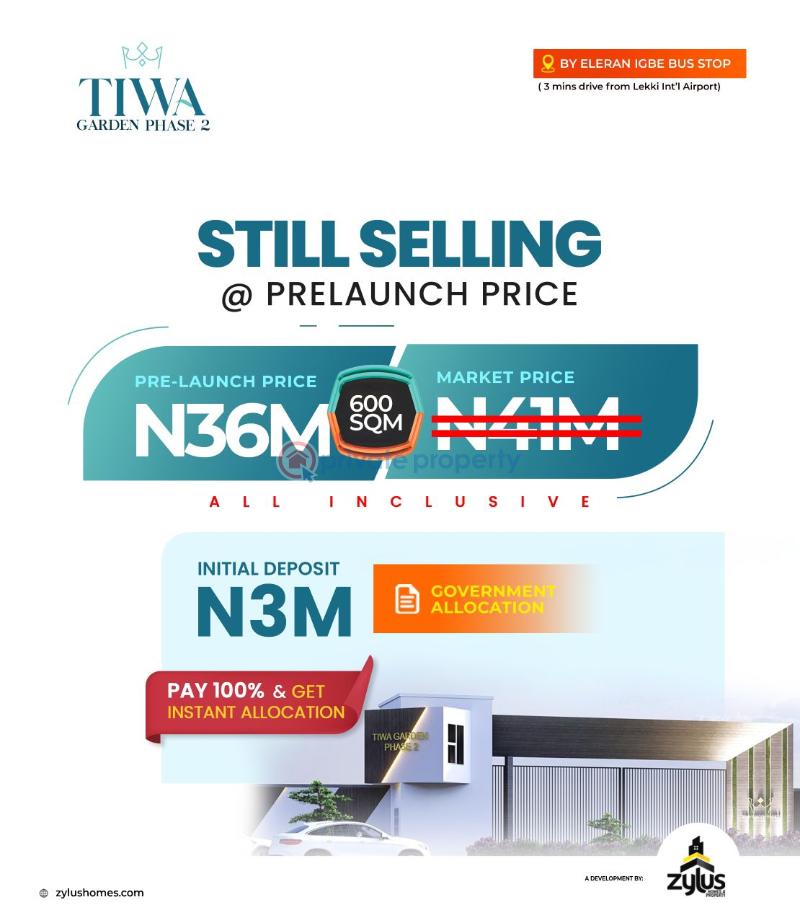 Mixed use Land For Sale Tiwa Garden City Phase 2, Ibeju Lekki Elerangbe Eleran Igbe Ibeju-Lekki Lagos - 2