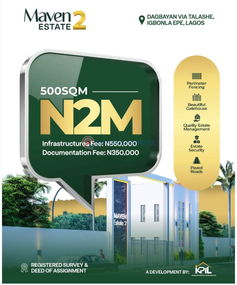 Mixed use Land For Sale Igbonla Epe Lagos
