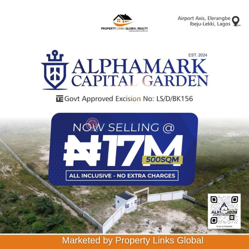 Government approved excision Residential Land For Sale The New Lekki Airport Axis,elerangbe Ibeju-Lekki Lagos