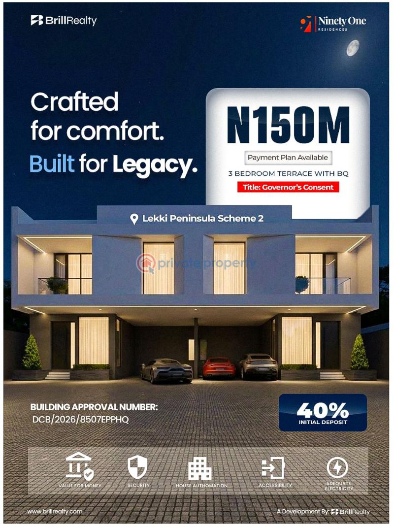 3 bedroom Block Of Flats For Sale Lekki Phase 2 Lagos - 1